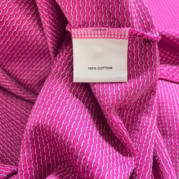 Peter Millar Polo Shirt Men L Purple Casual Preppy Cotton Polka Dots Golf - Picture 5 of 8